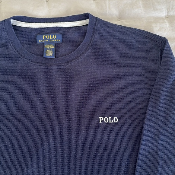 Lot of 3 Men’s Polo Ralph Lauren Thermal Waffle Knit Long Sleeve Shirts Sz Large - Picture 10 of 10